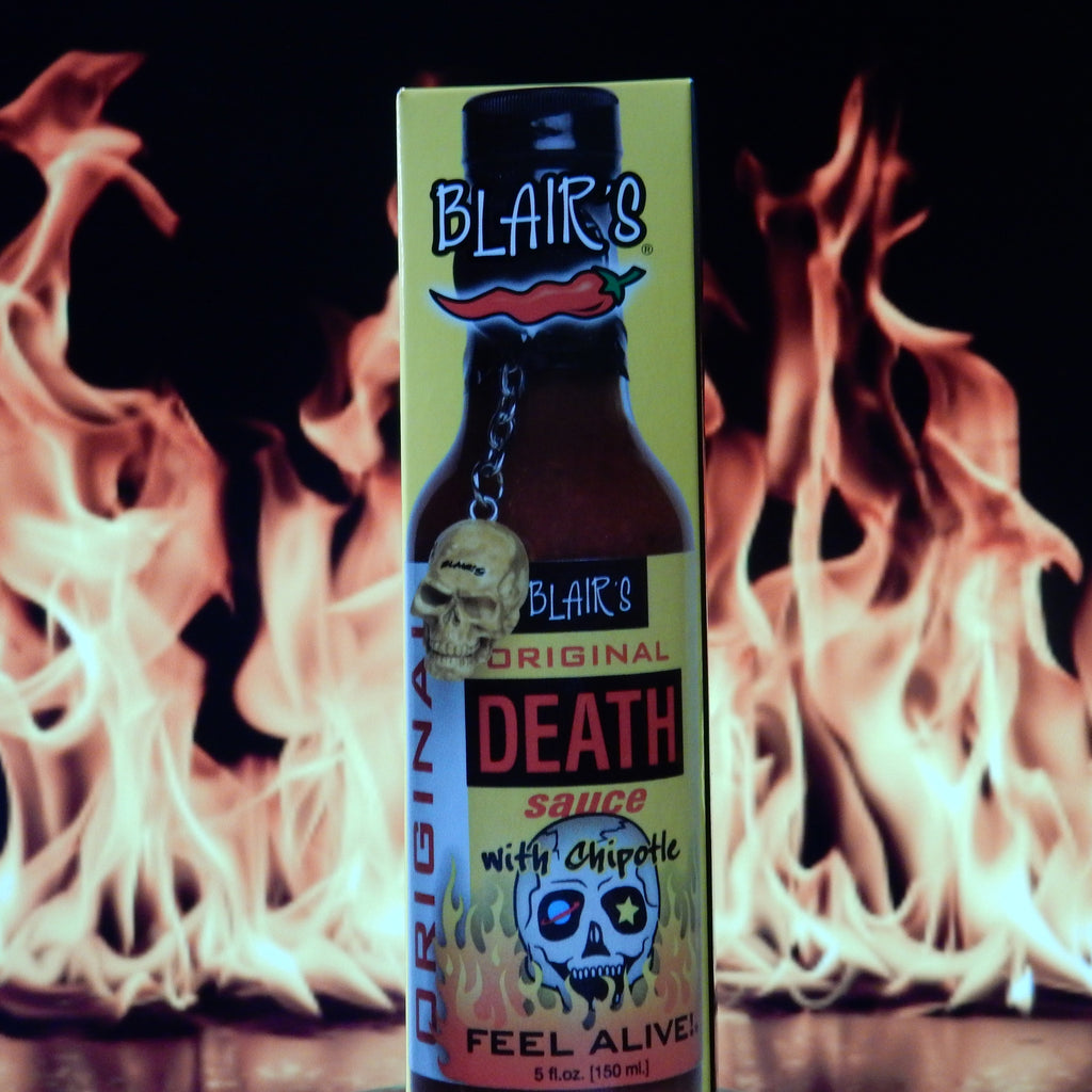 Blair's Original Death Sauce with Chipotle & Skull Key Chain