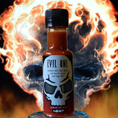 Evil One Deathly Hot Chilli Sauce | The Flaming Hoop Chilies - Order Hot Sauce Online