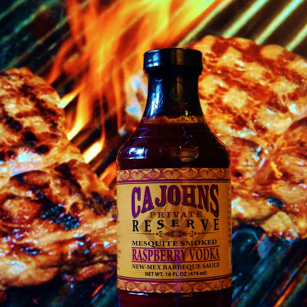 CaJohns Mesquite Smoked Raspberry Vodka New-Mex Barbeque Sauce