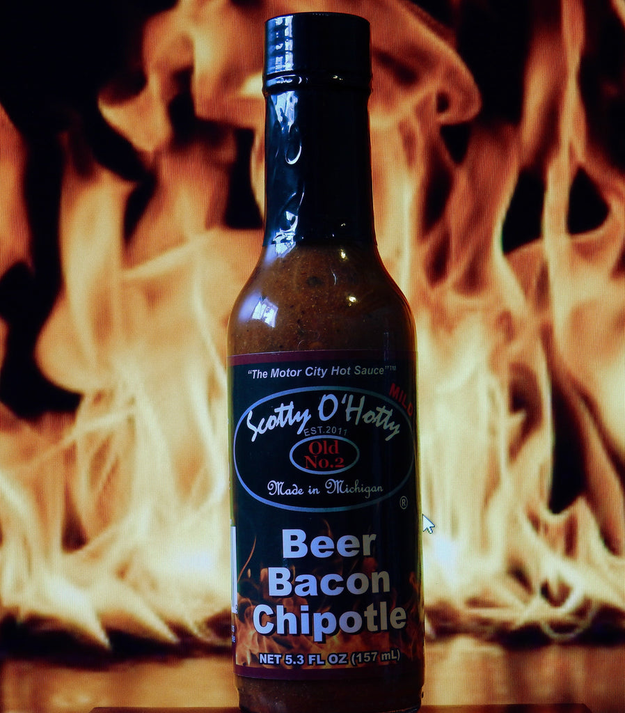Scotty O’Hotty Beer-Bacon Chipotle Hot Sauce