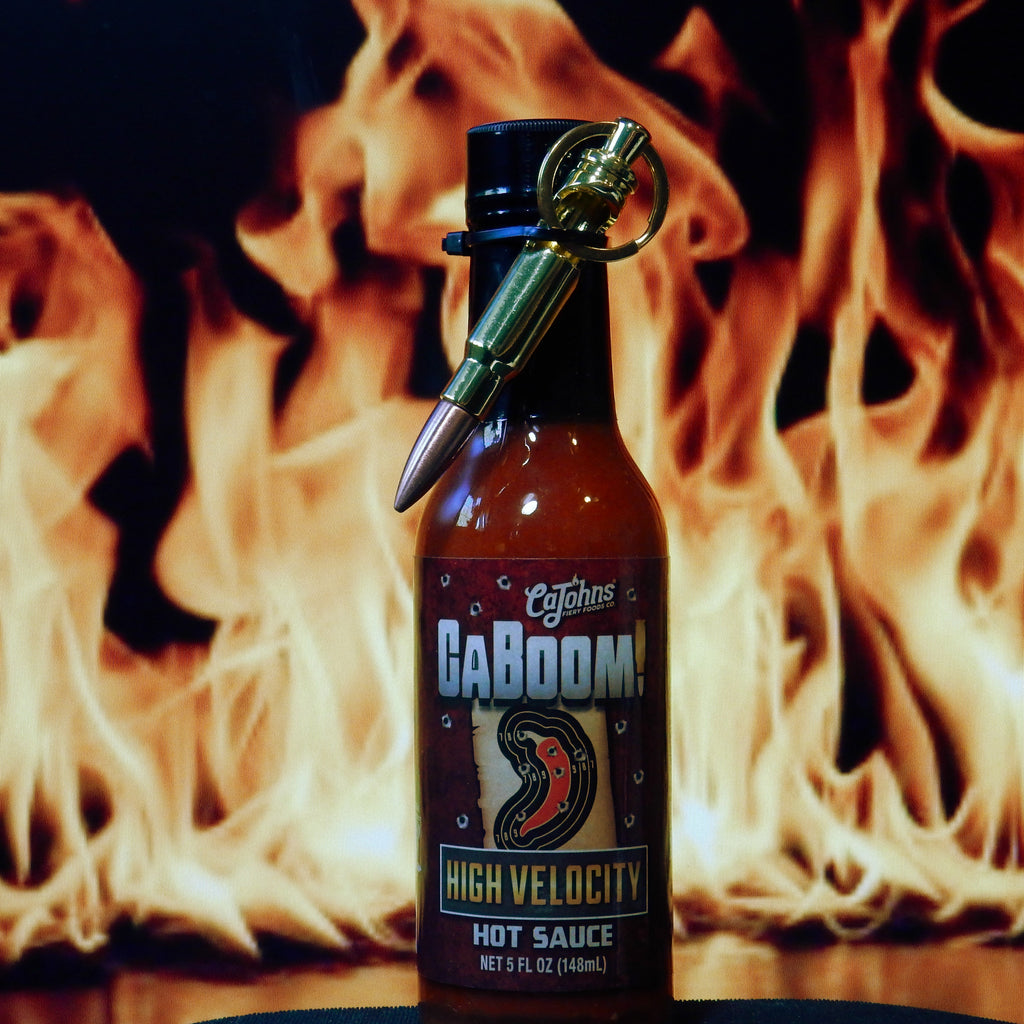 Caboom! High Velocity Hot Sauce with Bullet Keychain