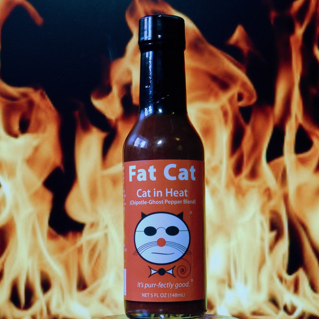 Fat Cat - Cat In Heat Chipotle Ghost Pepper Blend Hot Sauce